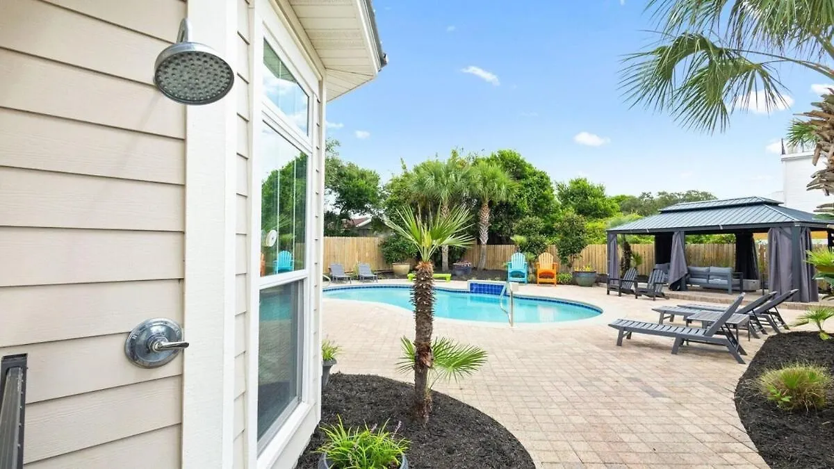 122 Kelly The Real Fun Beach Home Pool Hot Tub Cabana Panama City Beach Casa de Férias